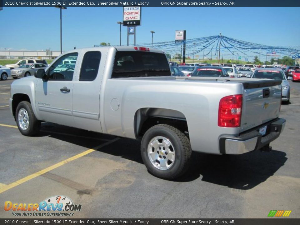 2010 Chevrolet Silverado 1500 LT Extended Cab Sheer Silver Metallic / Ebony Photo #6