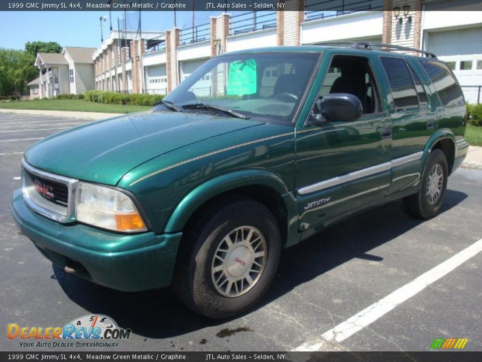 1999 GMC Jimmy SL 4x4 Meadow Green Metallic / Graphite Photo #1