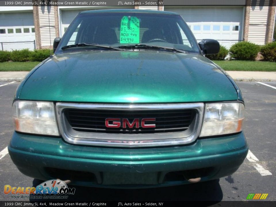 1999 GMC Jimmy SL 4x4 Meadow Green Metallic / Graphite Photo #2