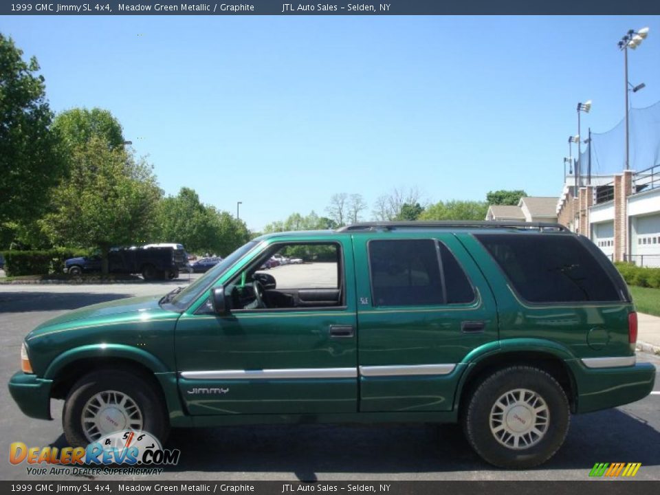 1999 GMC Jimmy SL 4x4 Meadow Green Metallic / Graphite Photo #3