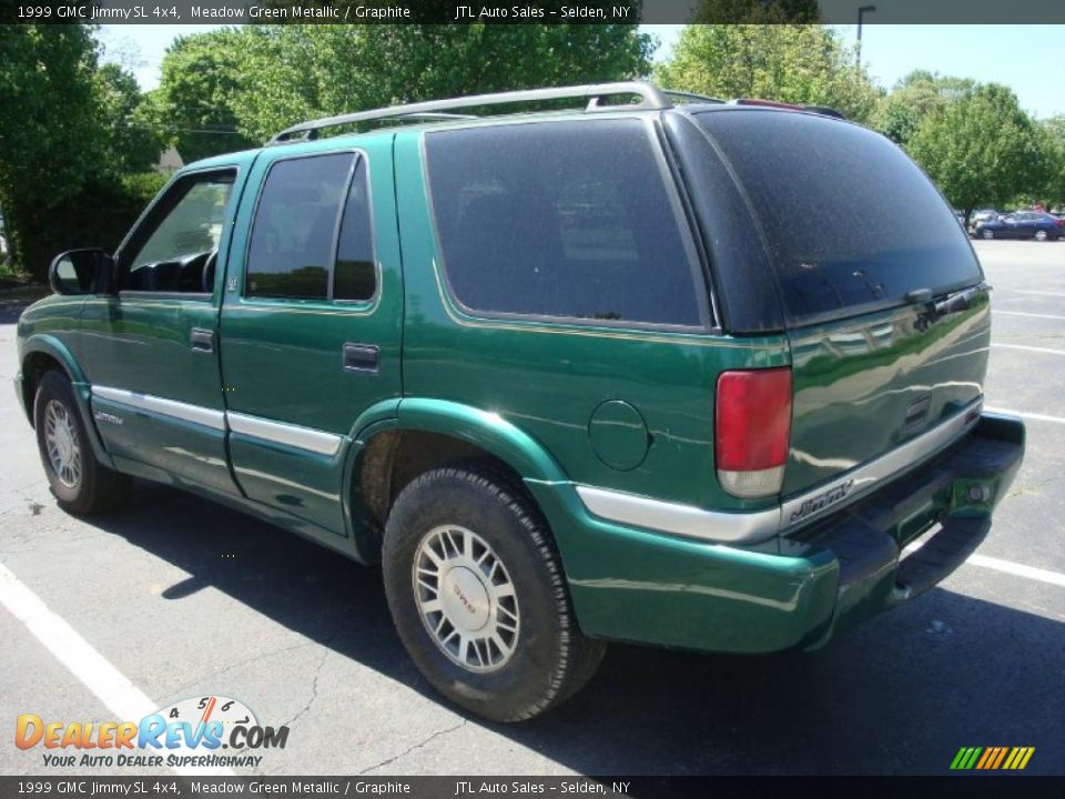 1999 GMC Jimmy SL 4x4 Meadow Green Metallic / Graphite Photo #4