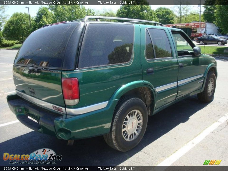 1999 GMC Jimmy SL 4x4 Meadow Green Metallic / Graphite Photo #6