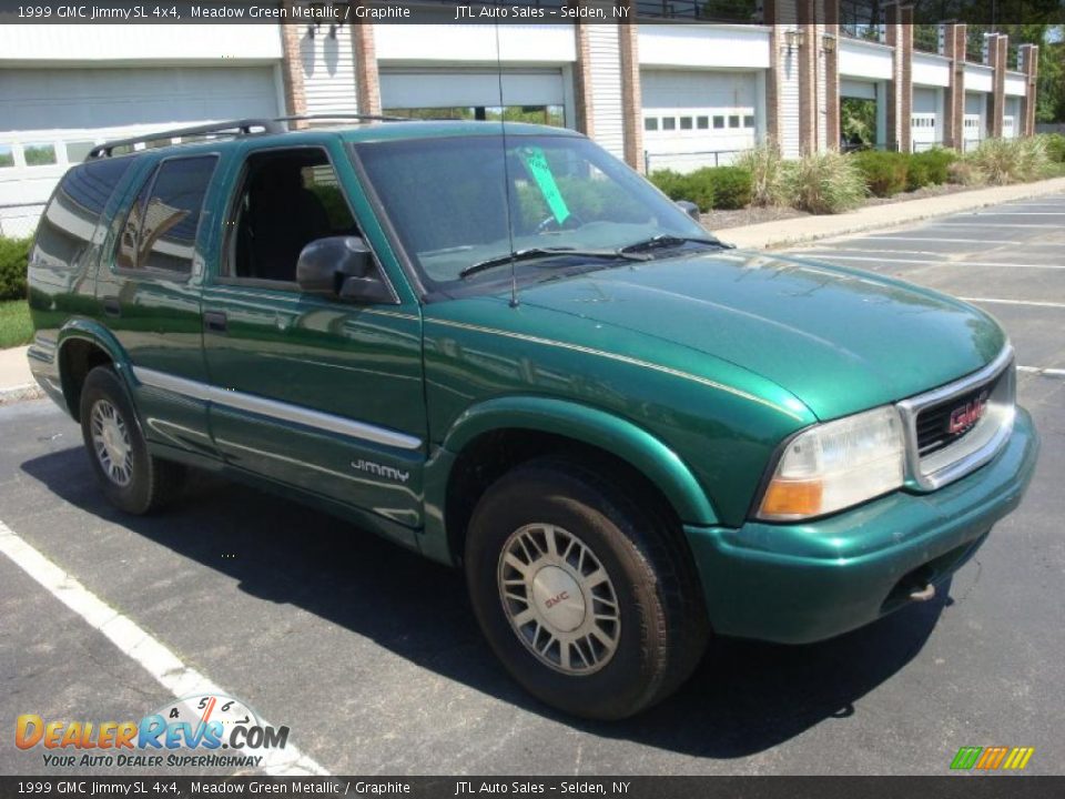 1999 GMC Jimmy SL 4x4 Meadow Green Metallic / Graphite Photo #8