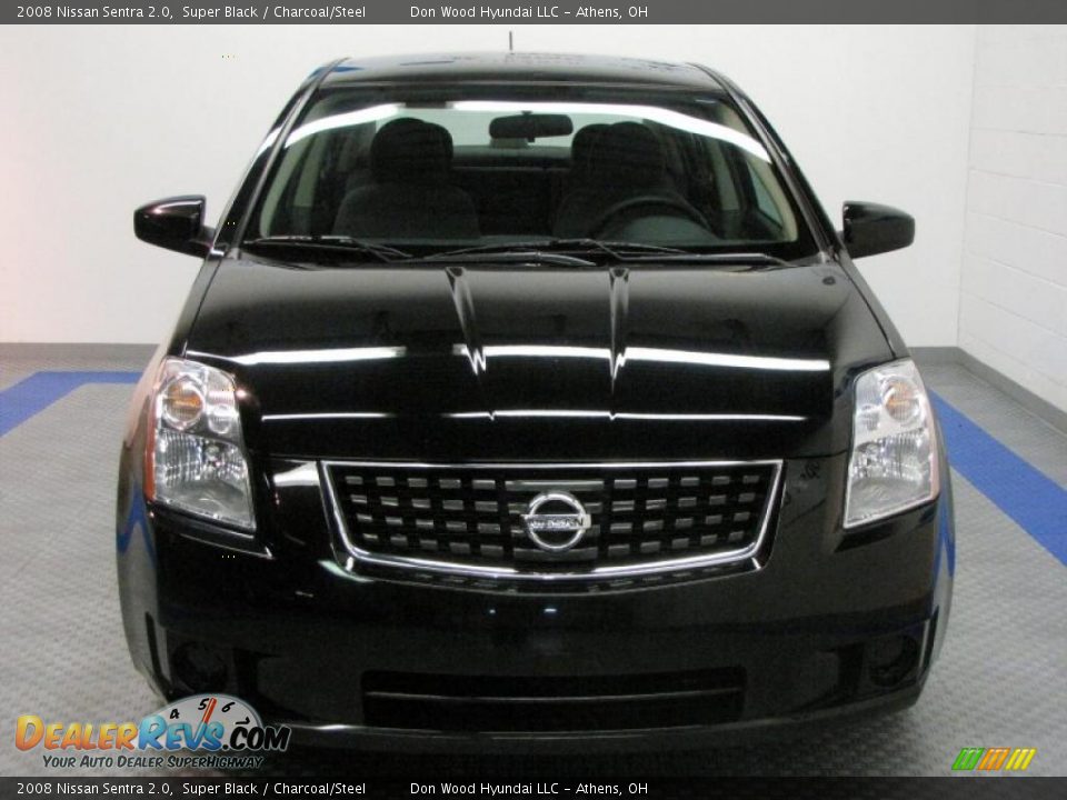2008 Nissan Sentra 2.0 Super Black / Charcoal/Steel Photo #7
