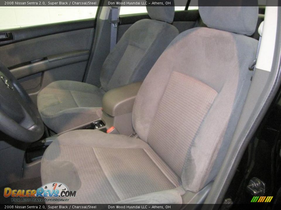 2008 Nissan Sentra 2.0 Super Black / Charcoal/Steel Photo #10