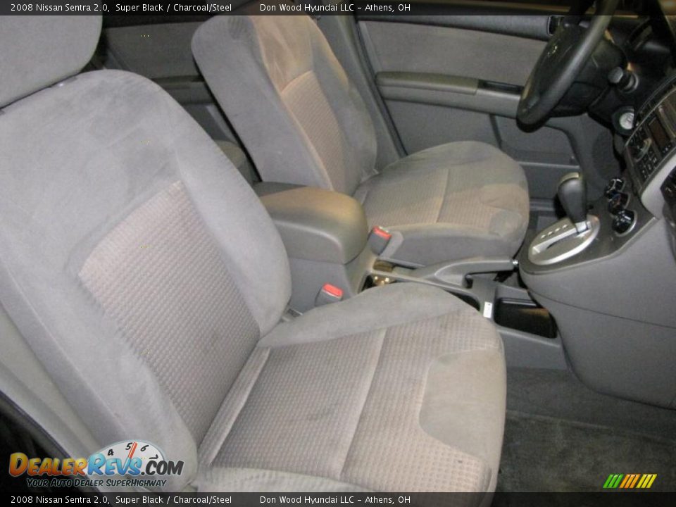 2008 Nissan Sentra 2.0 Super Black / Charcoal/Steel Photo #11