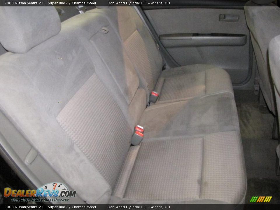 2008 Nissan Sentra 2.0 Super Black / Charcoal/Steel Photo #13