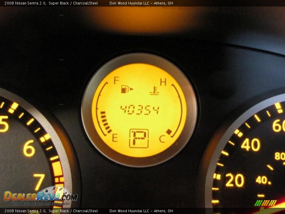 2008 Nissan Sentra 2.0 Super Black / Charcoal/Steel Photo #18
