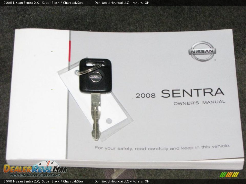 2008 Nissan Sentra 2.0 Super Black / Charcoal/Steel Photo #19