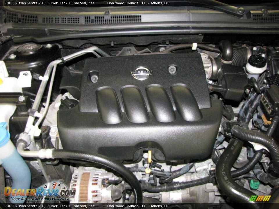 2008 Nissan Sentra 2.0 Super Black / Charcoal/Steel Photo #22