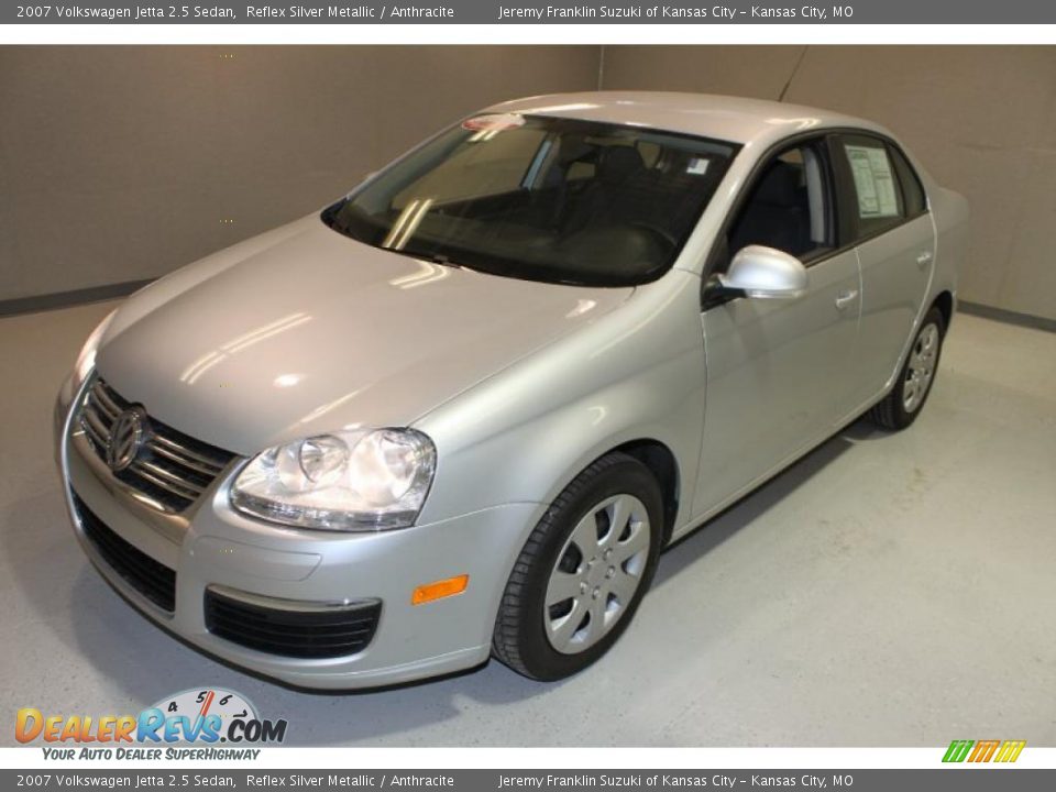 2007 Volkswagen Jetta 2.5 Sedan Reflex Silver Metallic / Anthracite Photo #3
