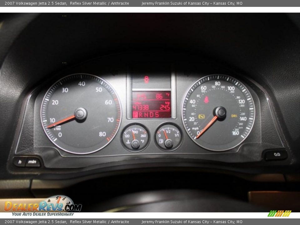 2007 Volkswagen Jetta 2.5 Sedan Reflex Silver Metallic / Anthracite Photo #13