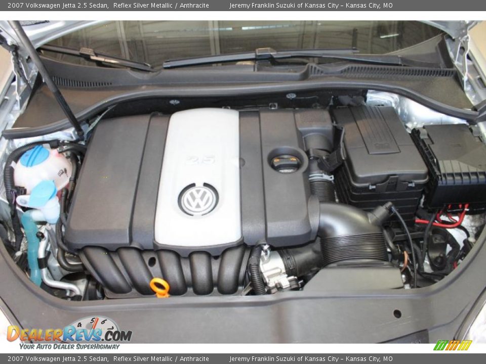 2007 Volkswagen Jetta 2.5 Sedan Reflex Silver Metallic / Anthracite Photo #35