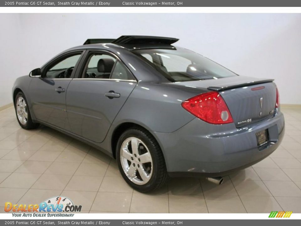 2005 Pontiac G6 GT Sedan Stealth Gray Metallic / Ebony Photo #5