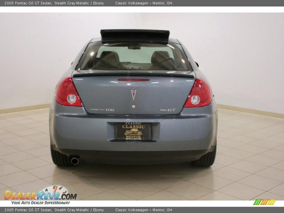 2005 Pontiac G6 GT Sedan Stealth Gray Metallic / Ebony Photo #6