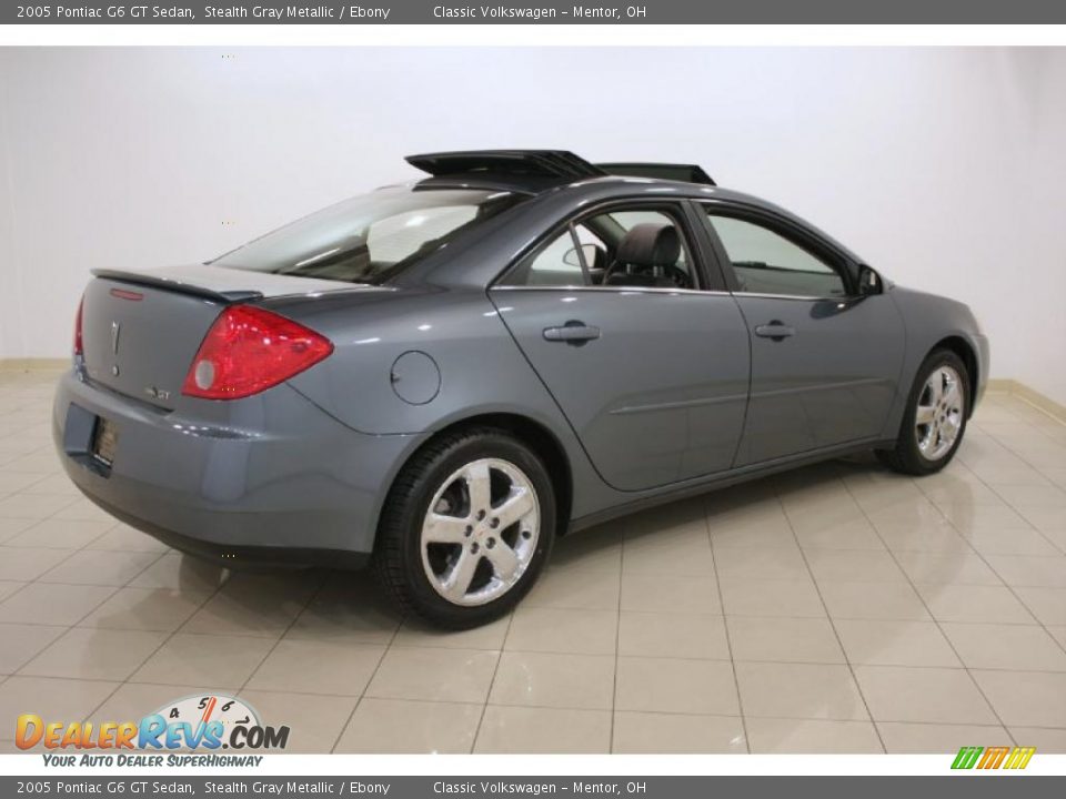 2005 Pontiac G6 GT Sedan Stealth Gray Metallic / Ebony Photo #7