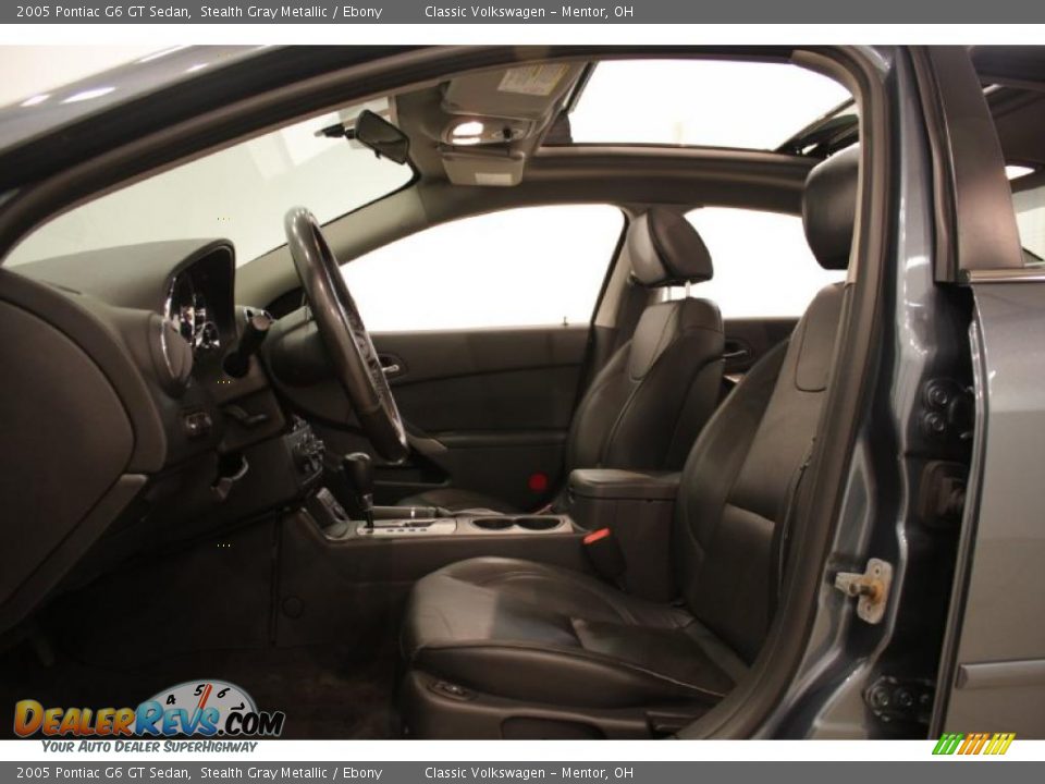 2005 Pontiac G6 GT Sedan Stealth Gray Metallic / Ebony Photo #9