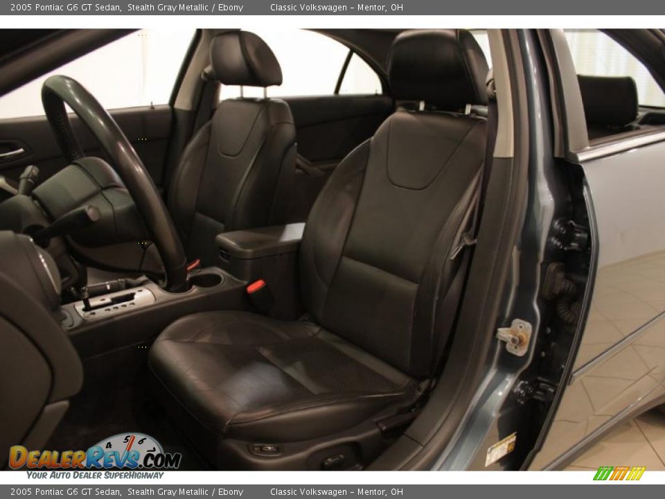 2005 Pontiac G6 GT Sedan Stealth Gray Metallic / Ebony Photo #10