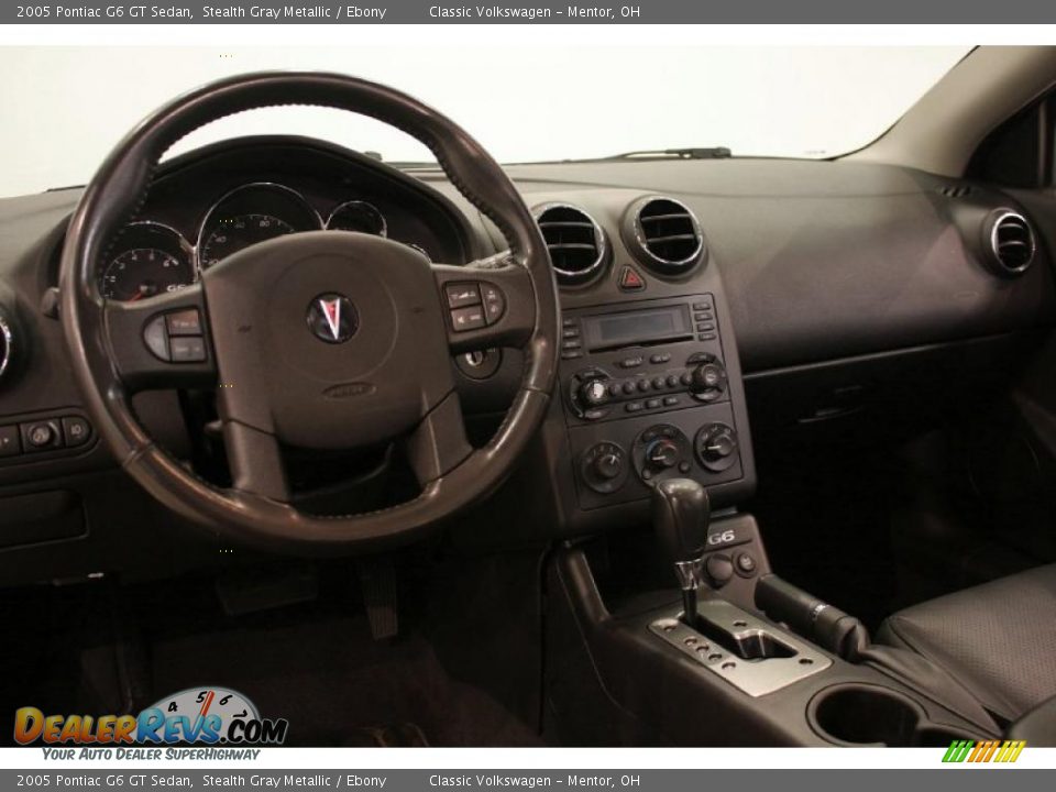 2005 Pontiac G6 GT Sedan Stealth Gray Metallic / Ebony Photo #11
