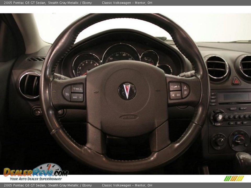 2005 Pontiac G6 GT Sedan Stealth Gray Metallic / Ebony Photo #12