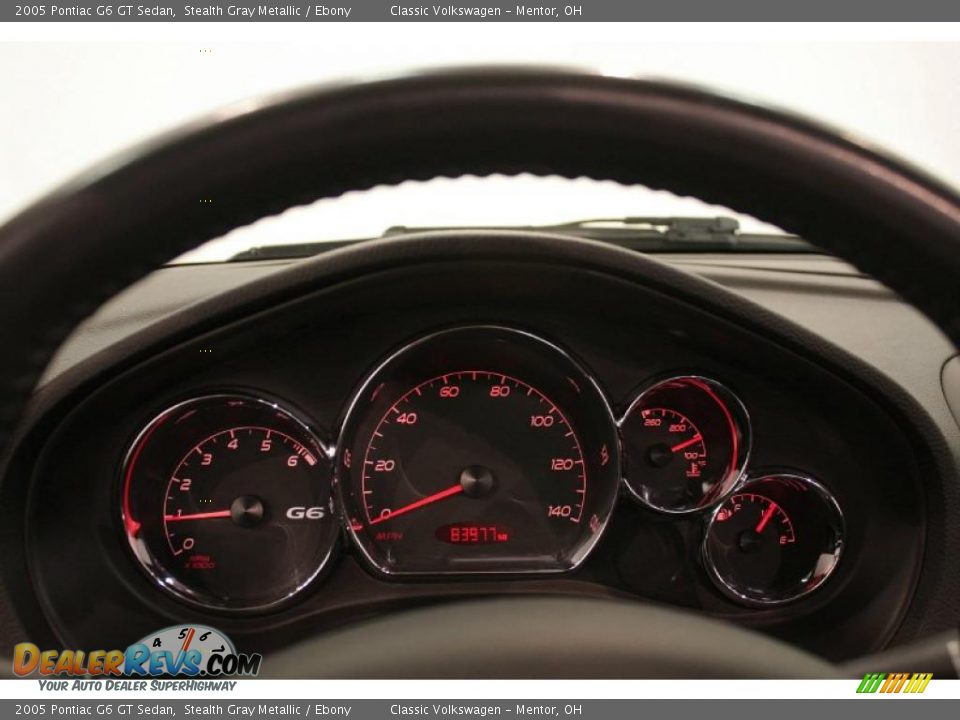 2005 Pontiac G6 GT Sedan Stealth Gray Metallic / Ebony Photo #13