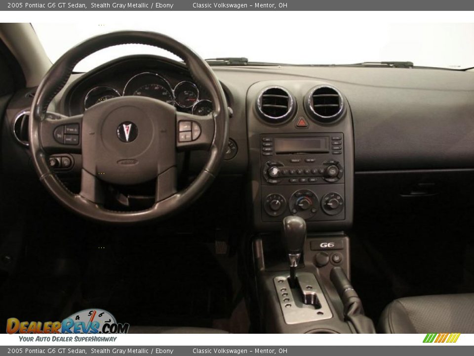 2005 Pontiac G6 GT Sedan Stealth Gray Metallic / Ebony Photo #18