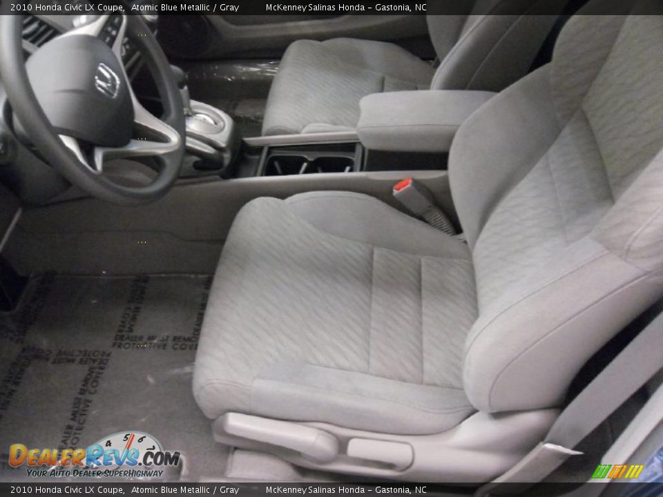 2010 Honda Civic LX Coupe Atomic Blue Metallic / Gray Photo #9