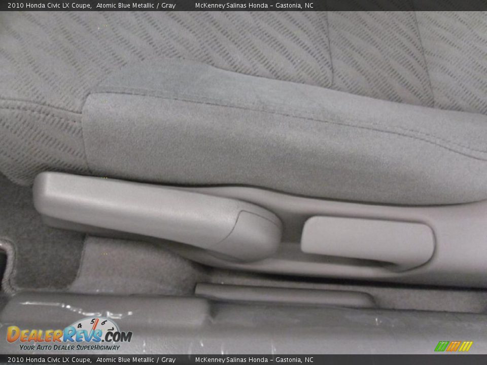 2010 Honda Civic LX Coupe Atomic Blue Metallic / Gray Photo #10