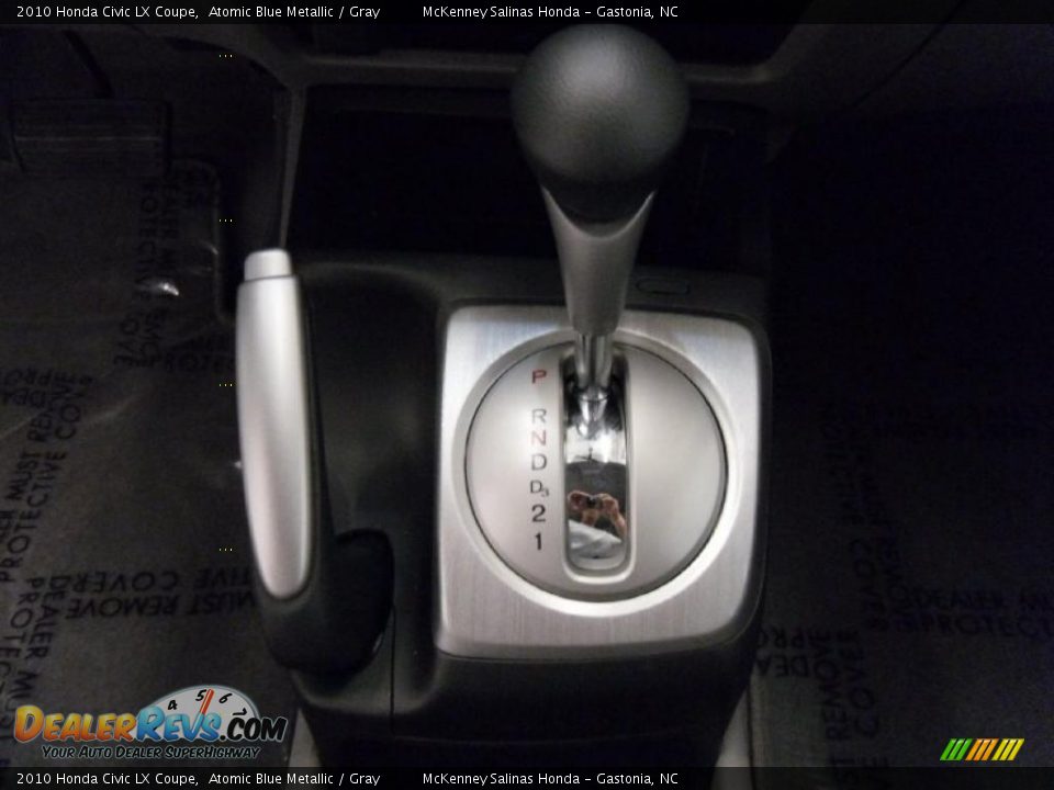 2010 Honda Civic LX Coupe Atomic Blue Metallic / Gray Photo #12