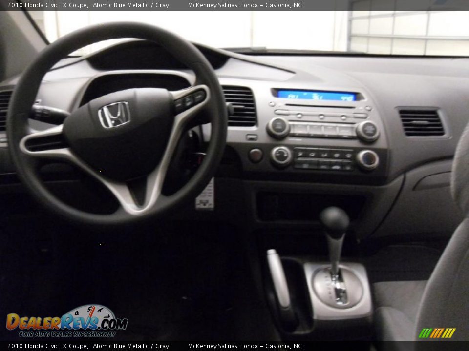 2010 Honda Civic LX Coupe Atomic Blue Metallic / Gray Photo #16