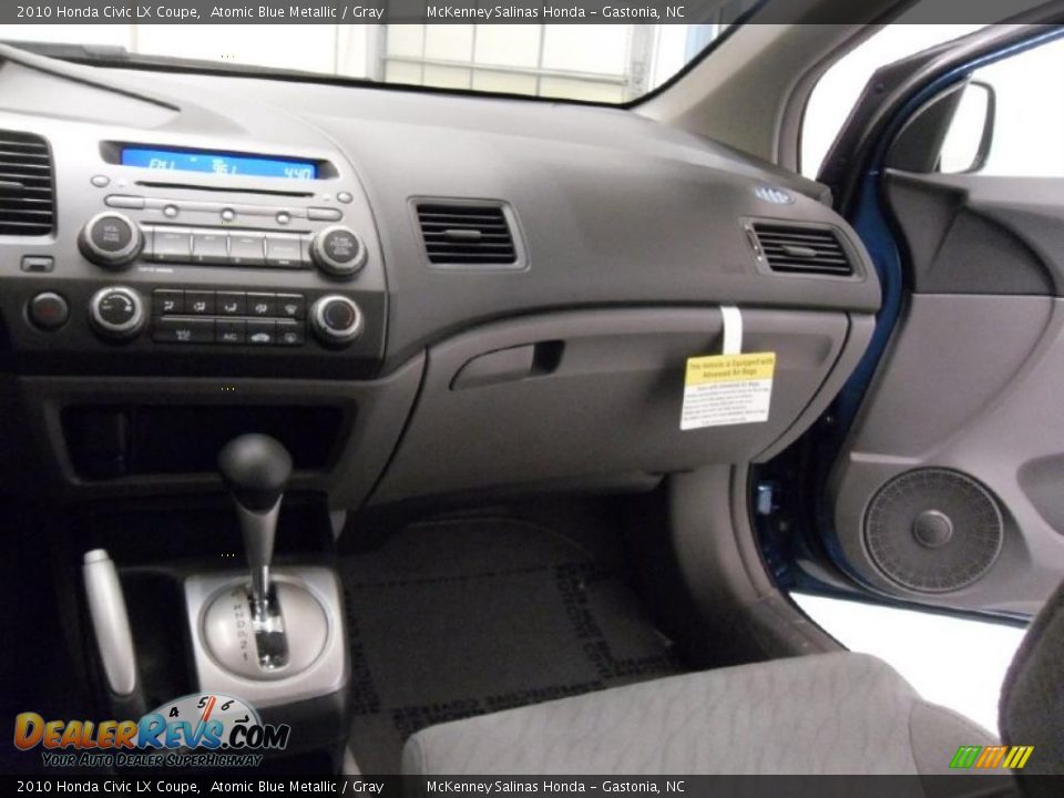 2010 Honda Civic LX Coupe Atomic Blue Metallic / Gray Photo #17