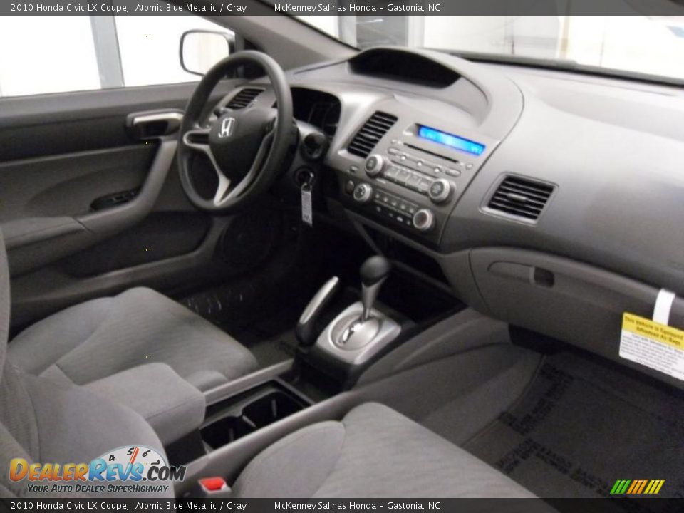 2010 Honda Civic LX Coupe Atomic Blue Metallic / Gray Photo #21