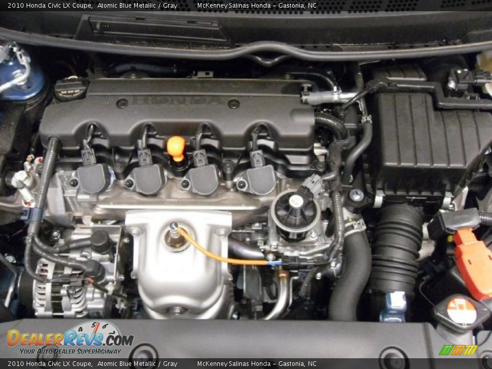 2010 Honda Civic LX Coupe Atomic Blue Metallic / Gray Photo #24