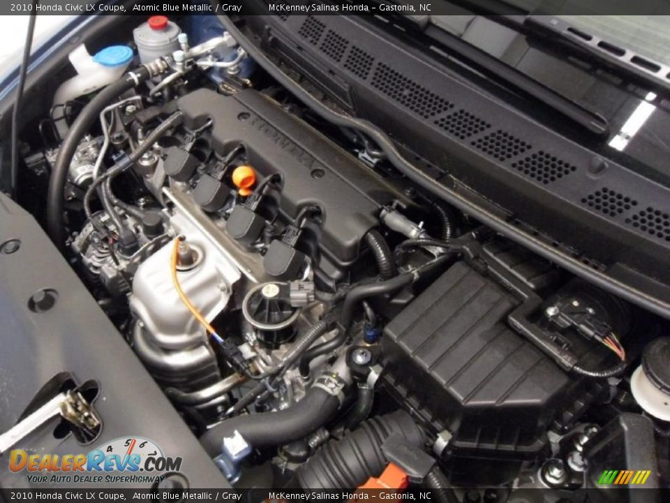 2010 Honda Civic LX Coupe Atomic Blue Metallic / Gray Photo #25