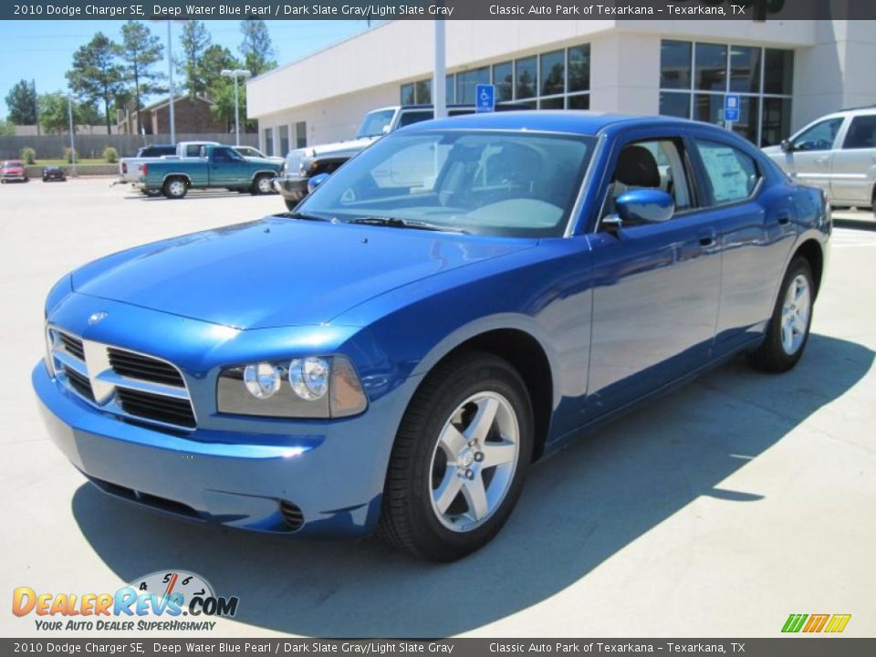 2010 Dodge Charger SE Deep Water Blue Pearl / Dark Slate Gray/Light Slate Gray Photo #1