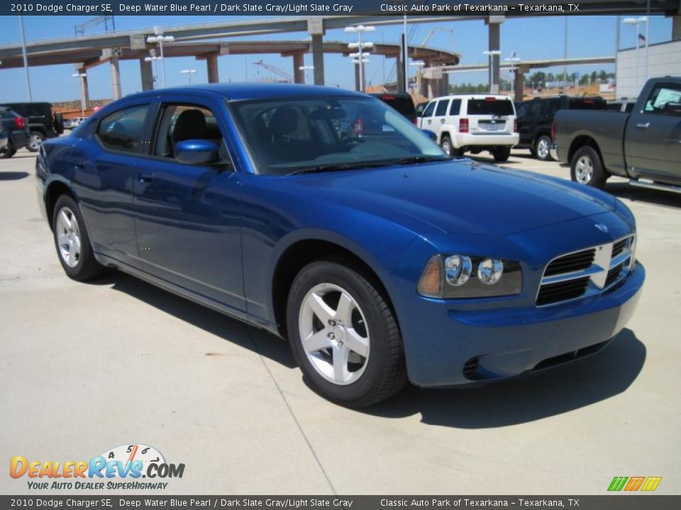 2010 Dodge Charger SE Deep Water Blue Pearl / Dark Slate Gray/Light Slate Gray Photo #2