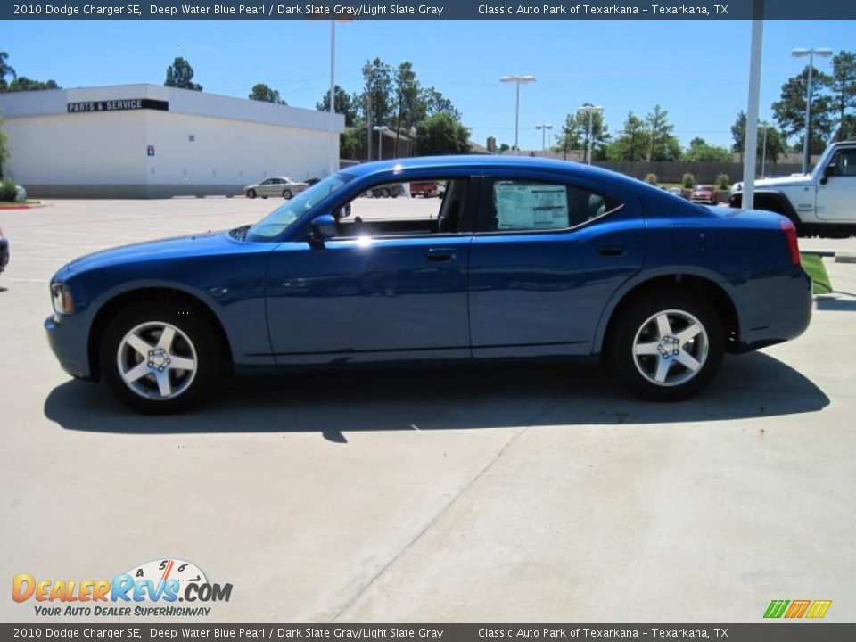 2010 Dodge Charger SE Deep Water Blue Pearl / Dark Slate Gray/Light Slate Gray Photo #3