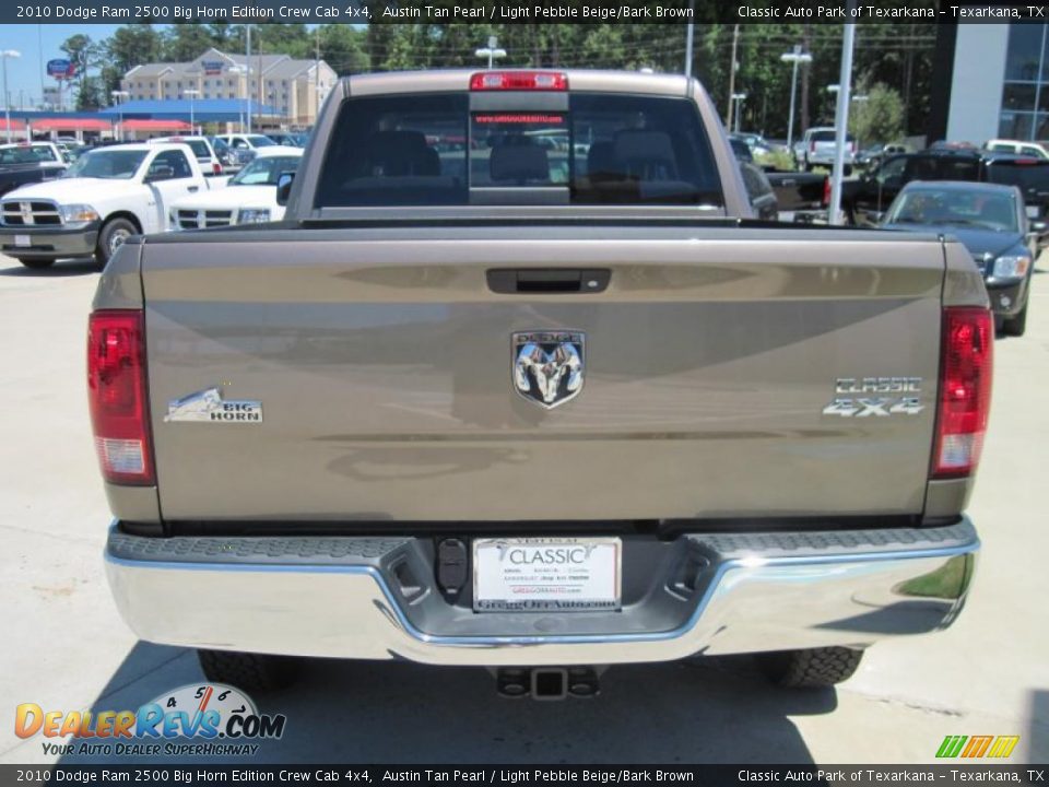 2010 Dodge Ram 2500 Big Horn Edition Crew Cab 4x4 Austin Tan Pearl / Light Pebble Beige/Bark Brown Photo #6