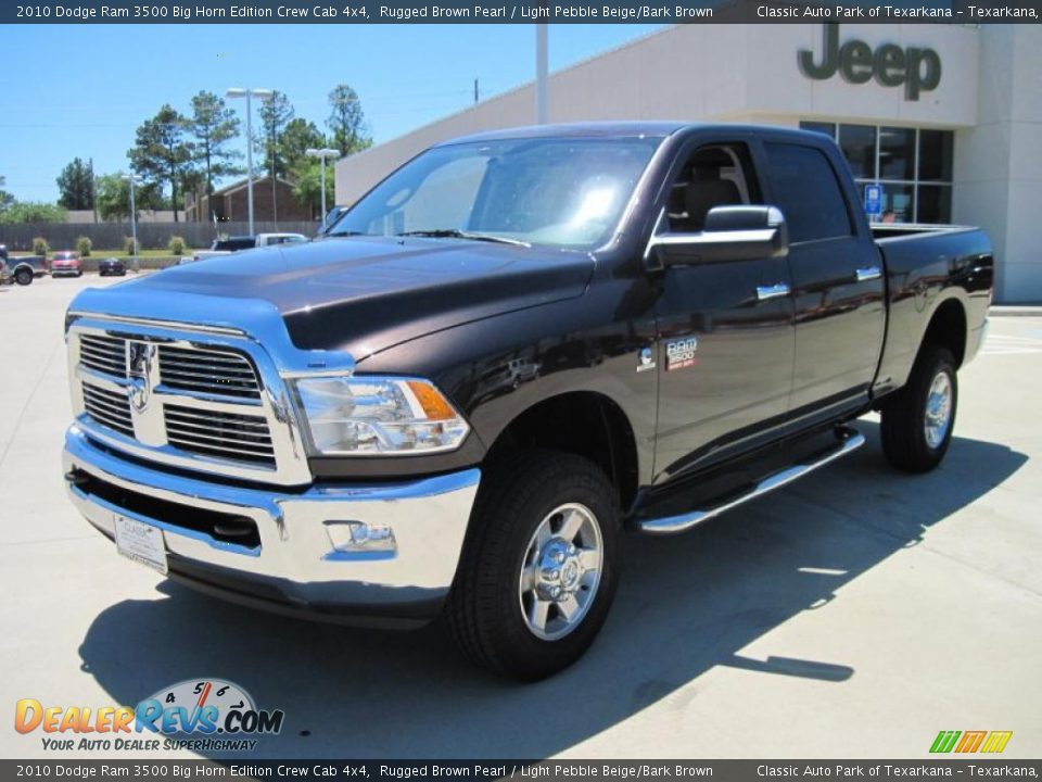 2010 Dodge Ram 3500 Big Horn Edition Crew Cab 4x4 Rugged Brown Pearl / Light Pebble Beige/Bark Brown Photo #1