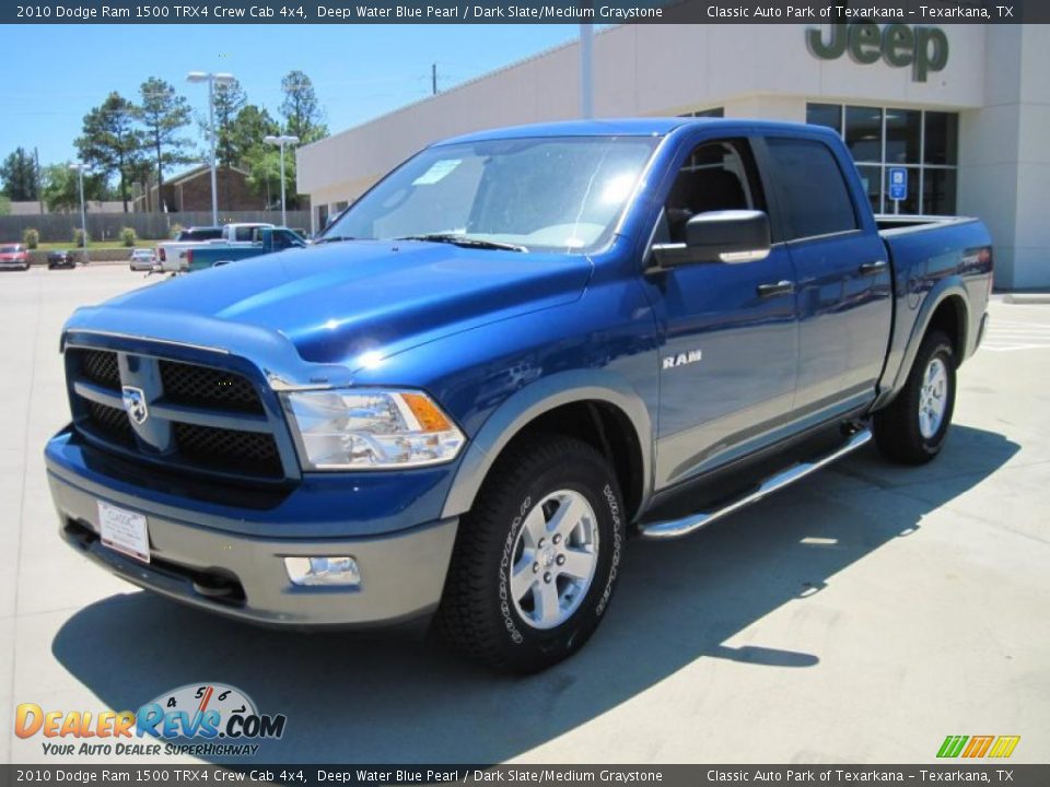 2010 Dodge Ram 1500 TRX4 Crew Cab 4x4 Deep Water Blue Pearl / Dark Slate/Medium Graystone Photo #1