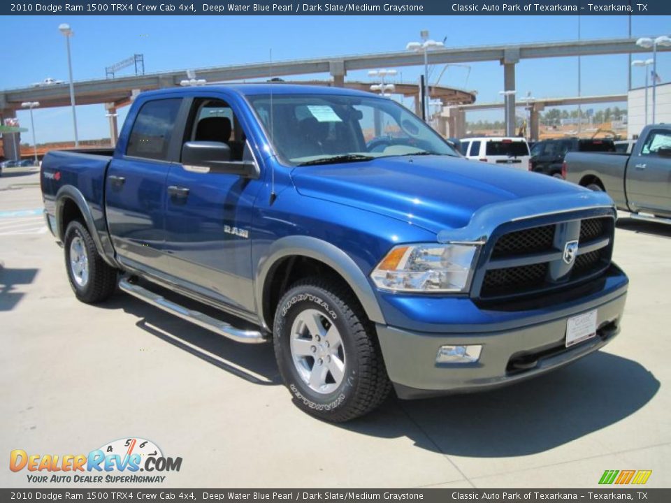 2010 Dodge Ram 1500 TRX4 Crew Cab 4x4 Deep Water Blue Pearl / Dark Slate/Medium Graystone Photo #2
