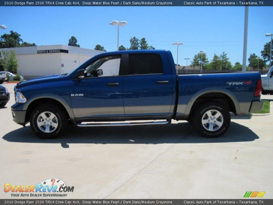 2010 Dodge Ram 1500 TRX4 Crew Cab 4x4 Deep Water Blue Pearl / Dark Slate/Medium Graystone Photo #3