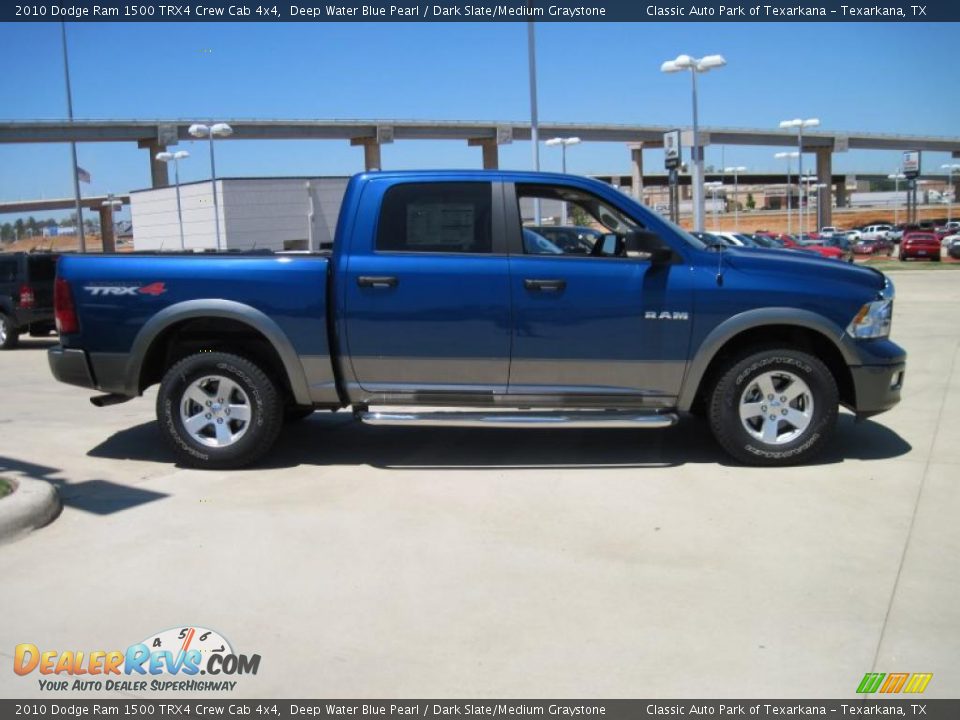 2010 Dodge Ram 1500 TRX4 Crew Cab 4x4 Deep Water Blue Pearl / Dark Slate/Medium Graystone Photo #4