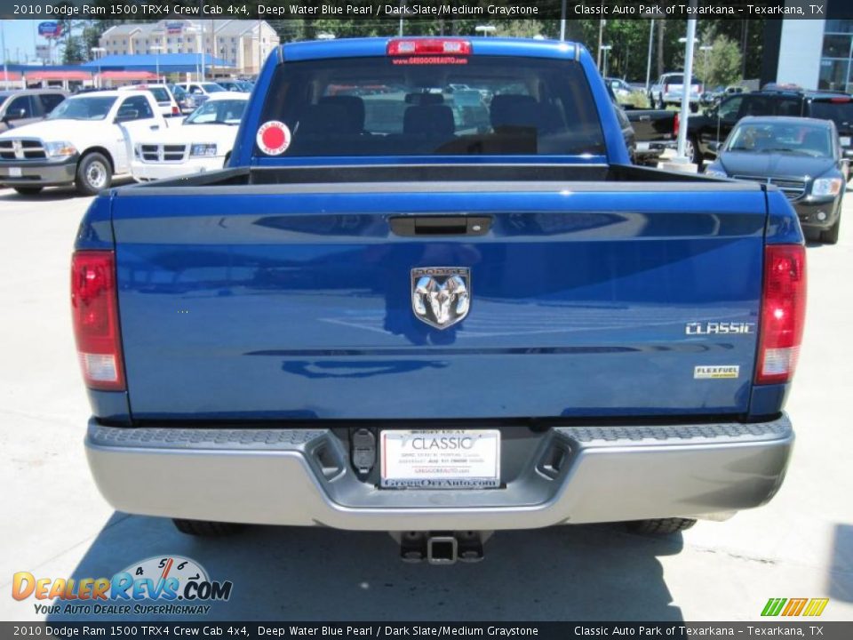 2010 Dodge Ram 1500 TRX4 Crew Cab 4x4 Deep Water Blue Pearl / Dark Slate/Medium Graystone Photo #6