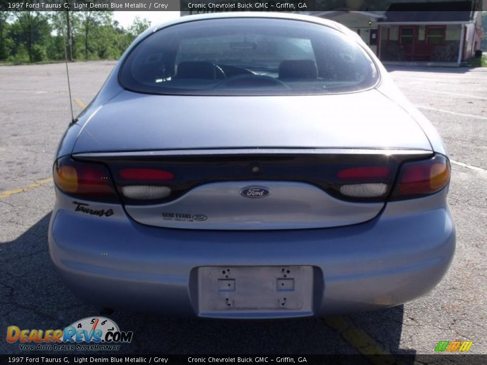 1997 Ford Taurus G Light Denim Blue Metallic / Grey Photo #4
