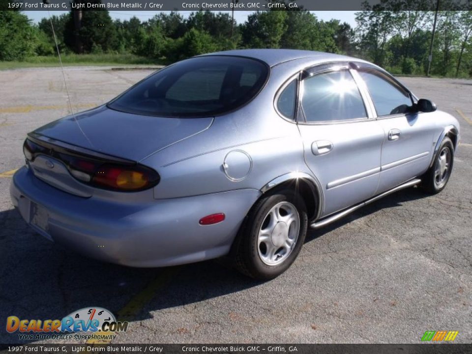 1997 Ford Taurus G Light Denim Blue Metallic / Grey Photo #5