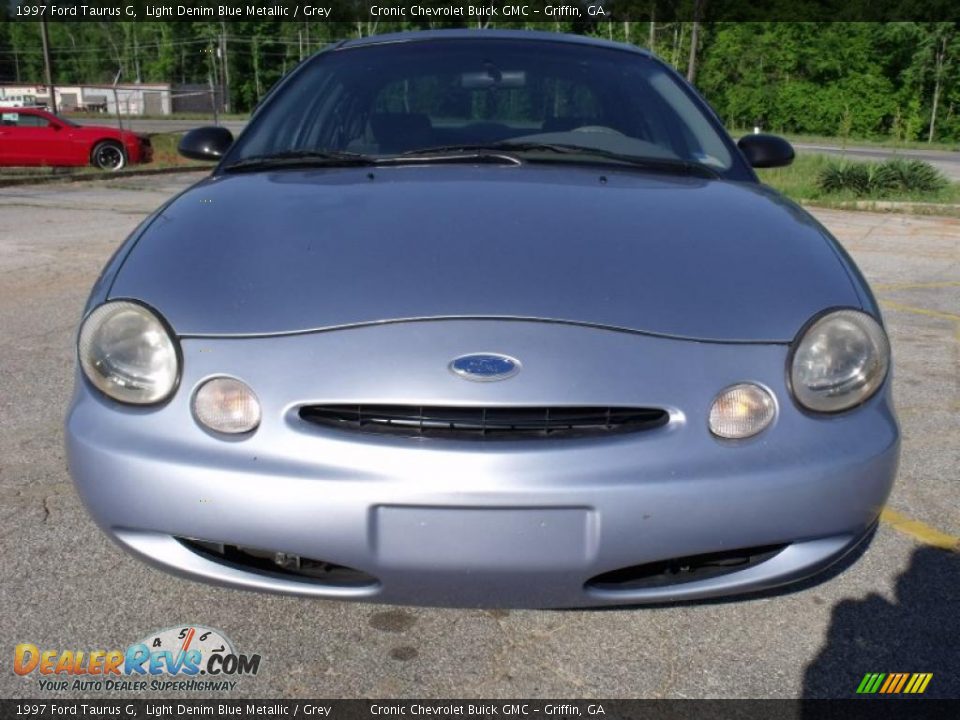1997 Ford Taurus G Light Denim Blue Metallic / Grey Photo #8