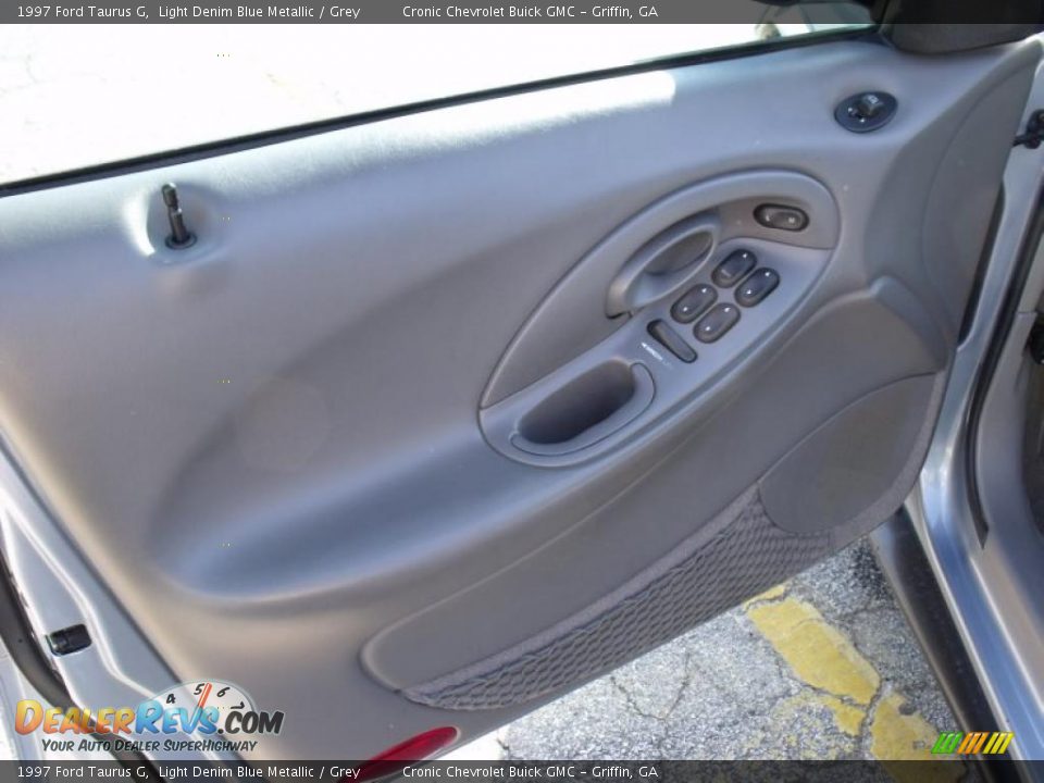 1997 Ford Taurus G Light Denim Blue Metallic / Grey Photo #10