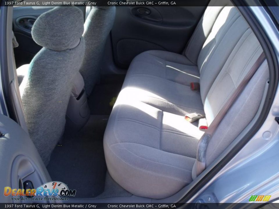 1997 Ford Taurus G Light Denim Blue Metallic / Grey Photo #11