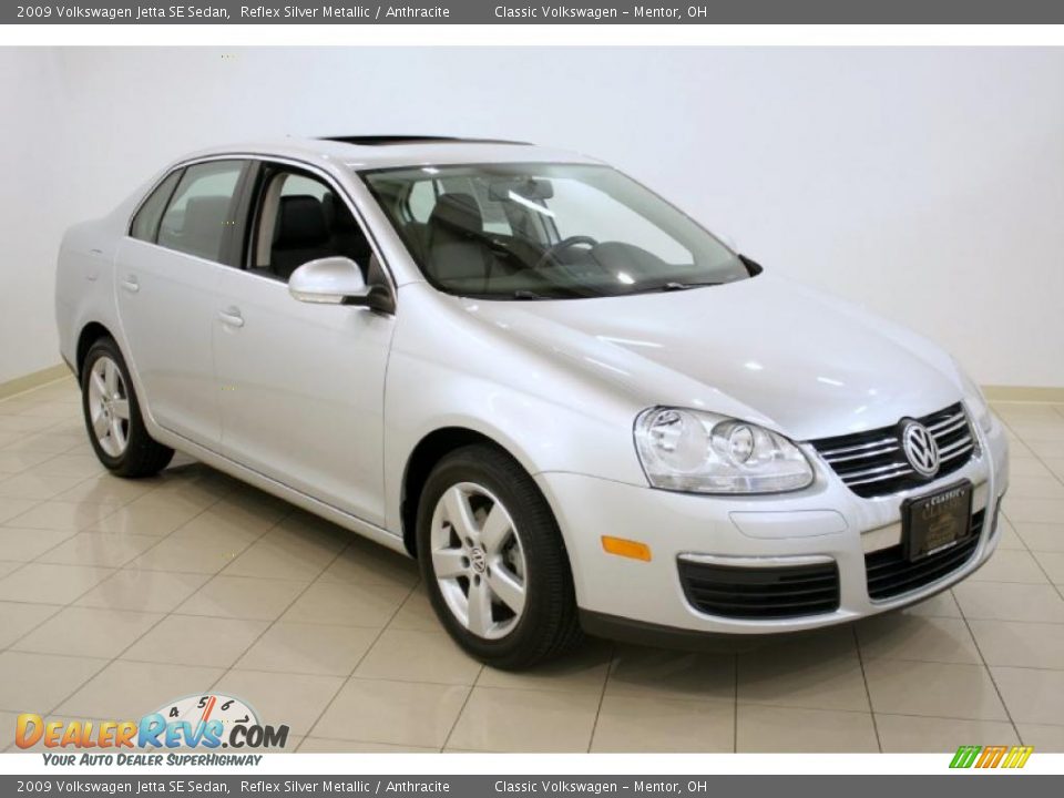2009 Volkswagen Jetta SE Sedan Reflex Silver Metallic / Anthracite Photo #1